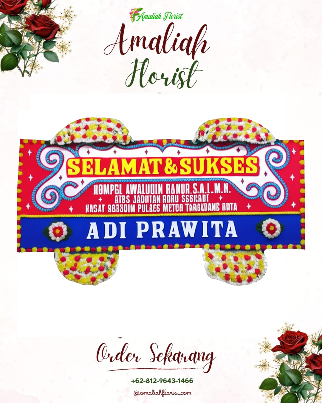 Papan Bunga Ucapan Selamat Tembalang